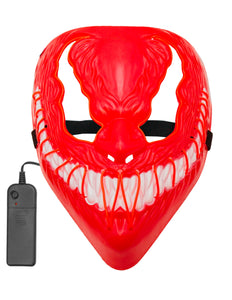 e-carnavalskleding-SYK Monster masker led rood