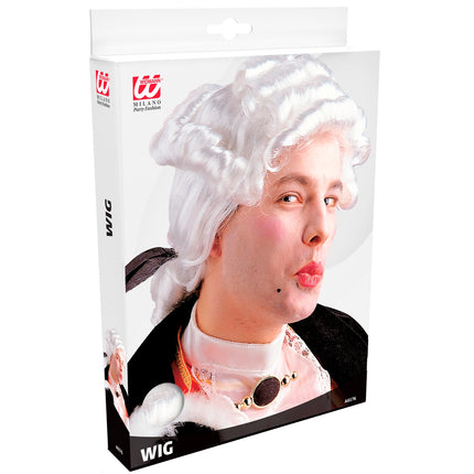 e-carnavalskleding-SYK Mozart pruik koloniale man