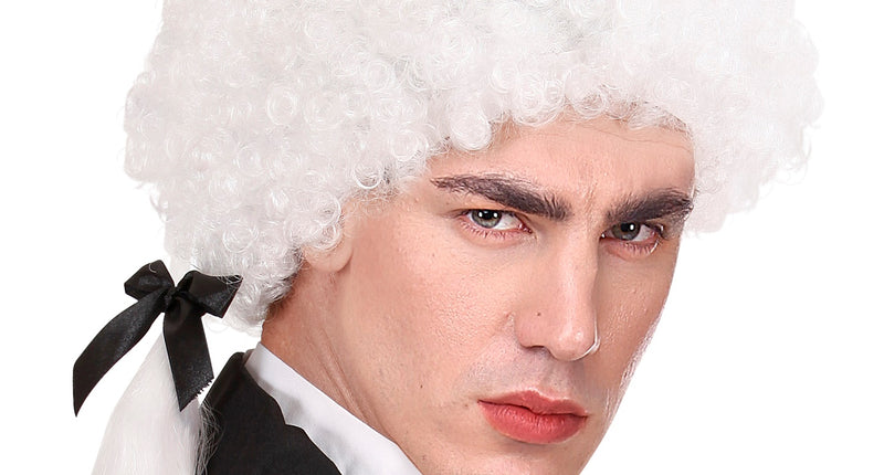 e-carnavalskleding-SYK Mozart pruik wit