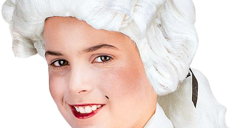 e-carnavalskleding-SYK Mozart pruik wit kind