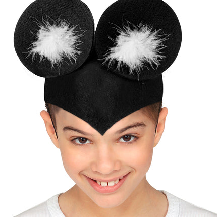 e-carnavalskleding-SYK Muizen oren cape Mickey