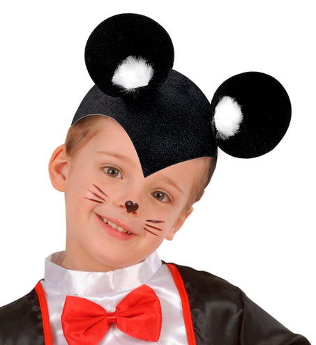 e-carnavalskleding-SYK Muizen oren cape Mickey