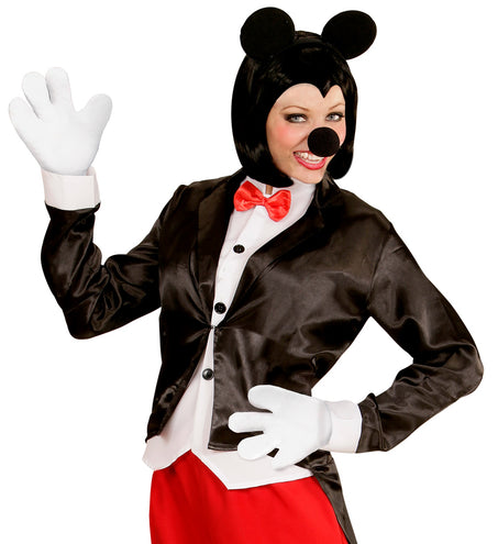 e-carnavalskleding-SYK Muizen oren met staart en handschoenen Mickey