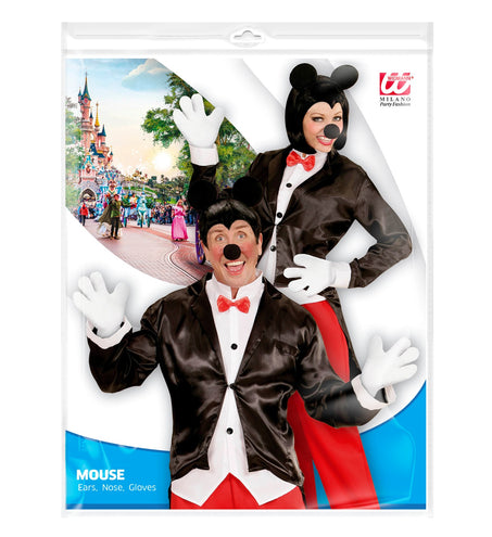 e-carnavalskleding-SYK Muizen oren met staart en handschoenen Mickey