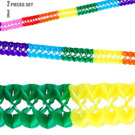 e-carnavalskleding-SYK Multi color feestslingers