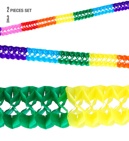 e-carnavalskleding-SYK Multi color feestslingers