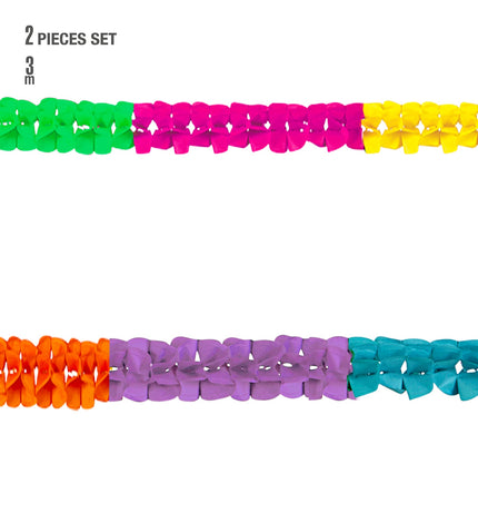 e-carnavalskleding-SYK Multi color feestslingers