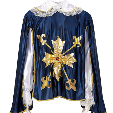 e-carnavalskleding-SYK Musketier Cape met blouse en kraag