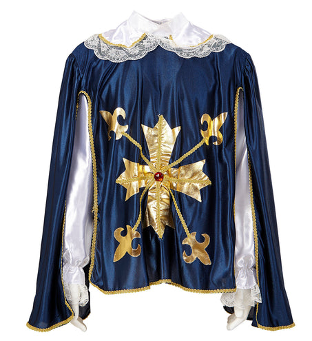 e-carnavalskleding-SYK Musketier Cape met blouse en kraag