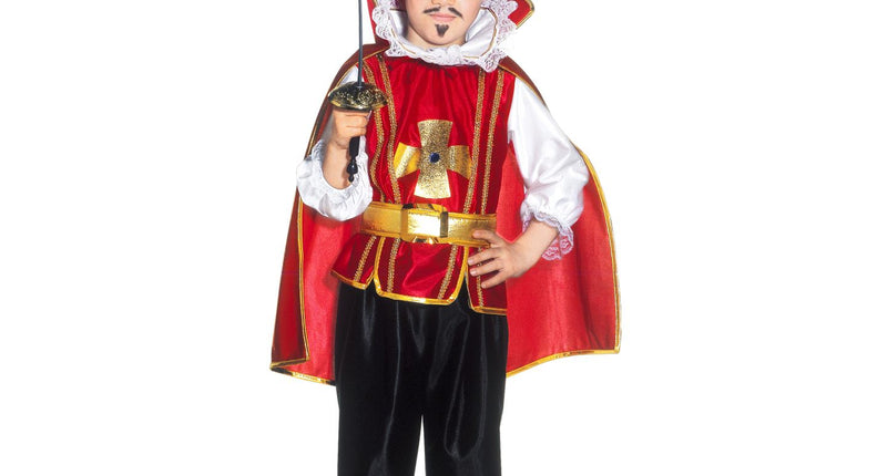 e-carnavalskleding-SYK Musketier kostuum rood Ruben