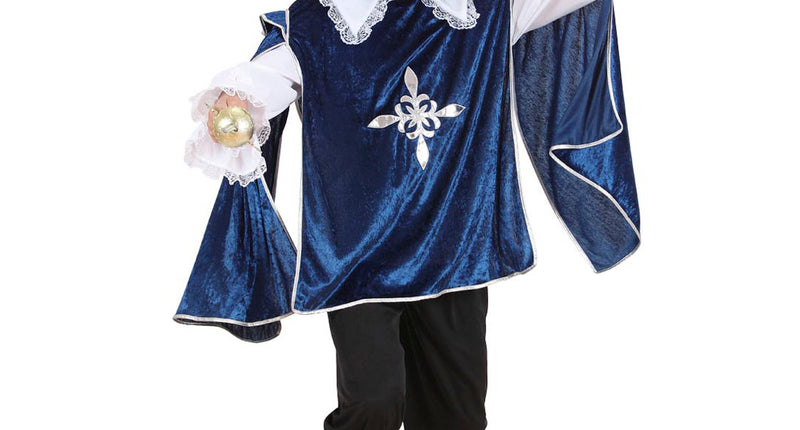 e-carnavalskleding-SYK Musketier pak blauw