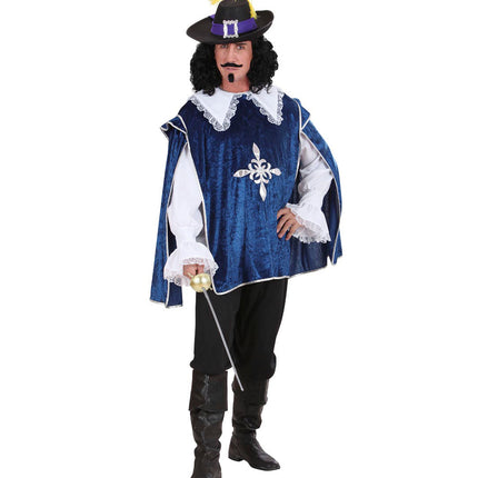 e-carnavalskleding-SYK Musketier pak blauw