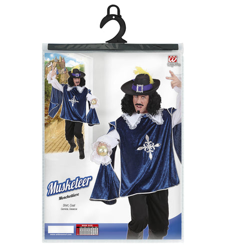 e-carnavalskleding-SYK Musketier pak blauw
