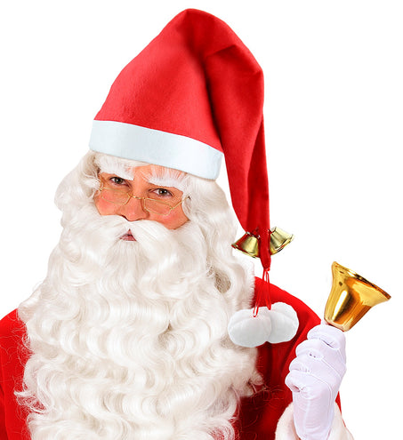 e-carnavalskleding-SYK Muts kerstman met belletje deluxe