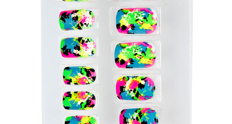 e-carnavalskleding-SYK Nagels Lapwerk Neon