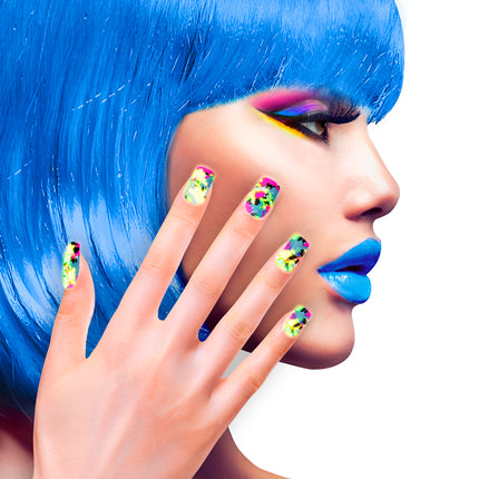 e-carnavalskleding-SYK Nagels Lapwerk Neon