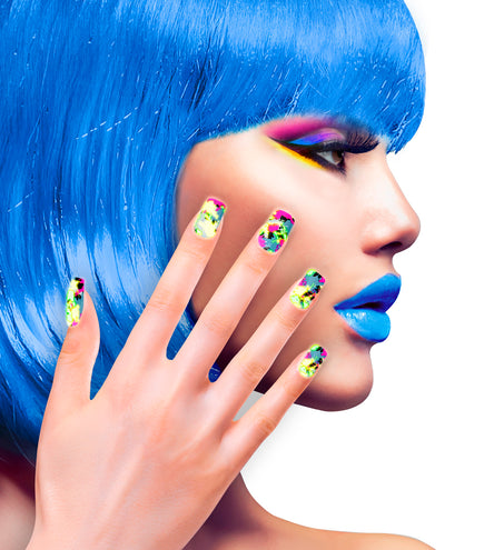 e-carnavalskleding-SYK Nagels Lapwerk Neon