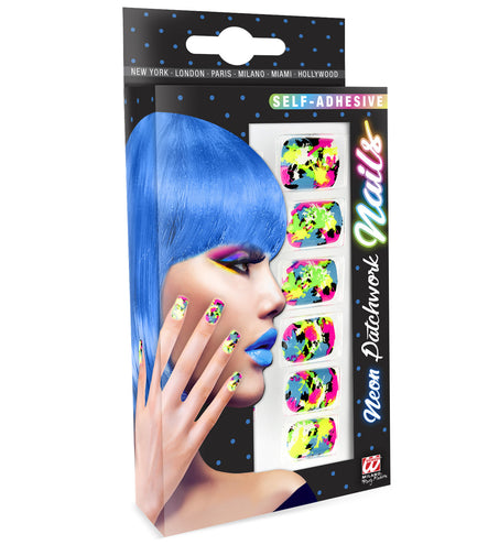e-carnavalskleding-SYK Nagels Lapwerk Neon