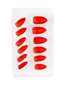 e-carnavalskleding-SYK Nagels Stiletto Rood