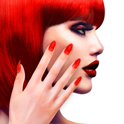 e-carnavalskleding-SYK Nagels Stiletto Rood
