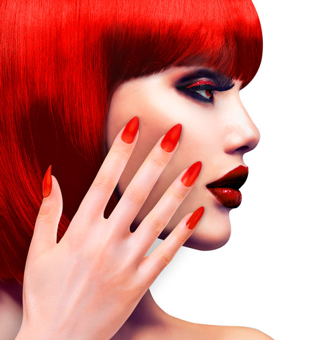 e-carnavalskleding-SYK Nagels Stiletto Rood
