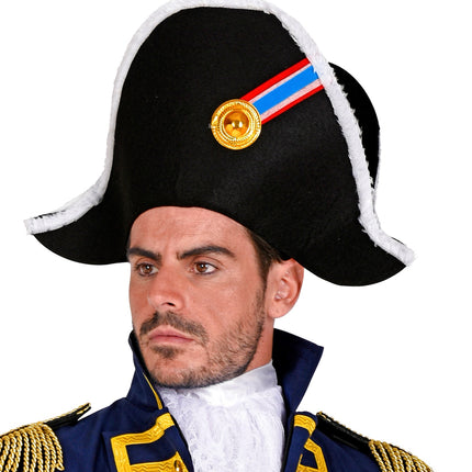 e-carnavalskleding-SYK Napoleon hoed steek luxe