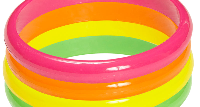 e-carnavalskleding-SYK Neon armbanden set disco