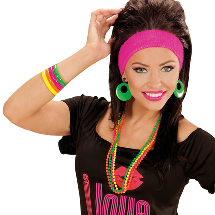 e-carnavalskleding-SYK Neon armbanden set disco