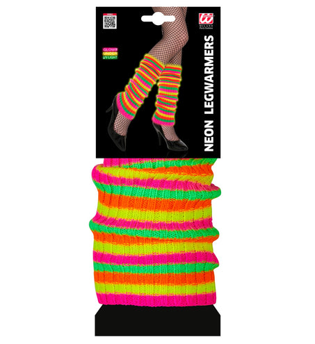 e-carnavalskleding-SYK Neon beenwarmers regenboog