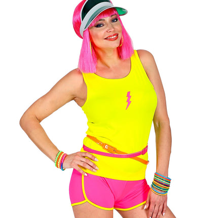 e-carnavalskleding-SYK Neon geel hemdje