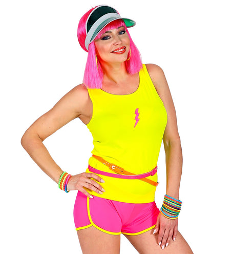 e-carnavalskleding-SYK Neon geel hemdje