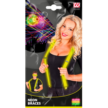 e-carnavalskleding-SYK Neon gele bretels verstelbaar