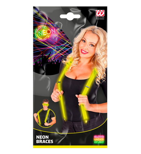 e-carnavalskleding-SYK Neon gele bretels verstelbaar