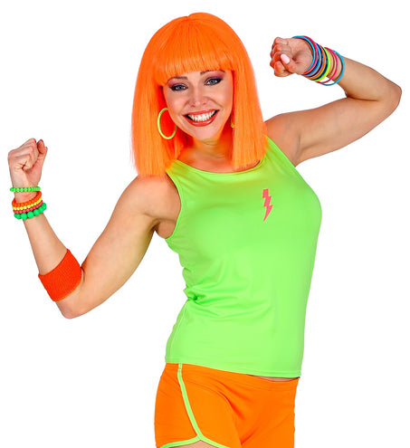 e-carnavalskleding-SYK Neon groen hemdje