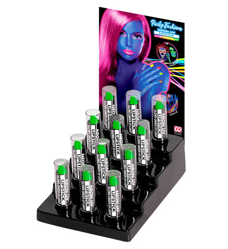 e-carnavalskleding-SYK Neon groene lippenstift 6ml