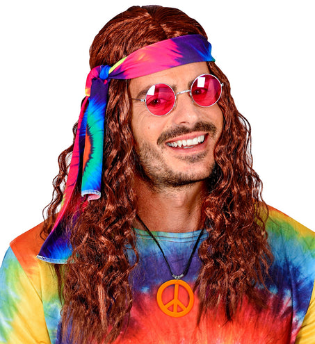 e-carnavalskleding-SYK Neon Hippie Ketting Rosa Oranje