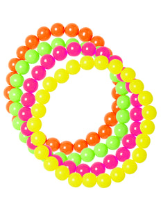 e-carnavalskleding-SYK Neon kleurige kralen armbandjes