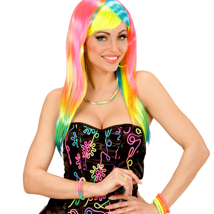 e-carnavalskleding-SYK Neon kleurige kralen armbandjes