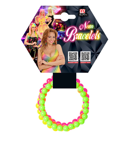 e-carnavalskleding-SYK Neon kleurige kralen armbandjes