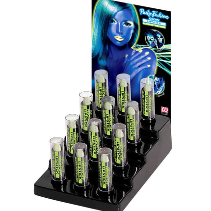 e-carnavalskleding-SYK Neon lippenstift glow in the dark 6ml