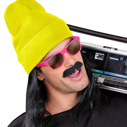 e-carnavalskleding-SYK Neon muts geel