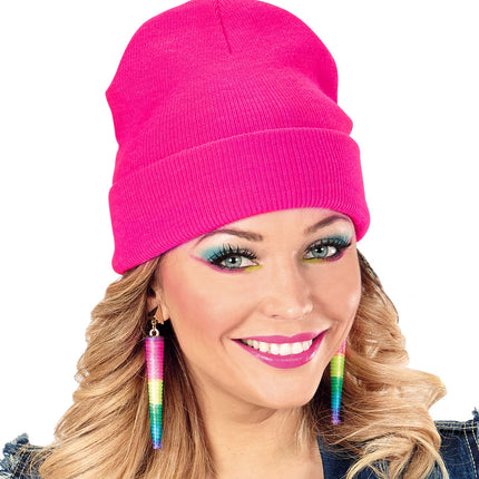 e-carnavalskleding-SYK Neon muts roze