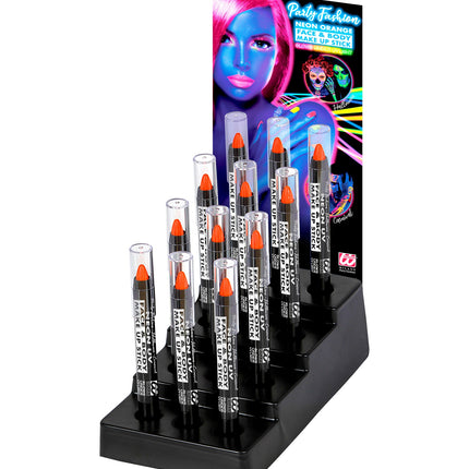 e-carnavalskleding-SYK Neon oranje make-up potlood 3.5ml