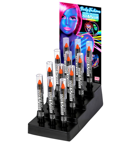 e-carnavalskleding-SYK Neon oranje make-up potlood 3.5ml
