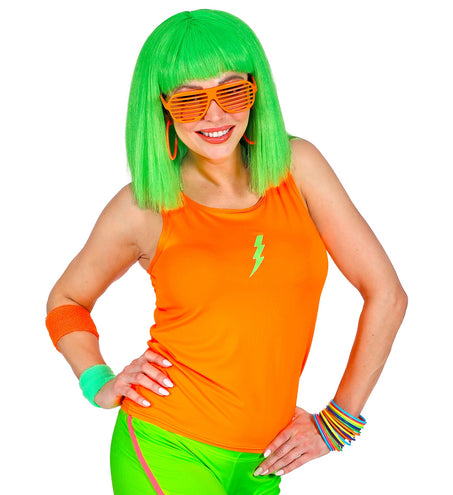 e-carnavalskleding-SYK Neon oranje shirt dames