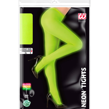 e-carnavalskleding-SYK Neon panty 40den groen