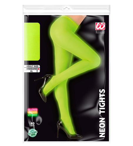 e-carnavalskleding-SYK Neon panty 40den groen