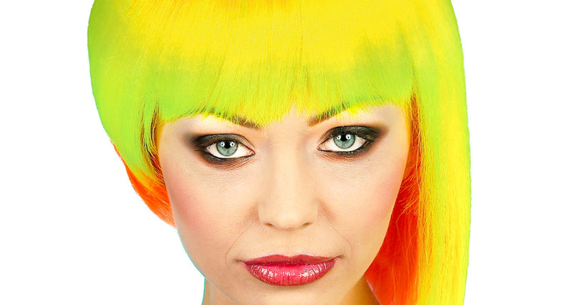 e-carnavalskleding-SYK Neon punk pruik vrouw