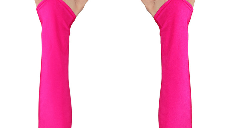 e-carnavalskleding-SYK Neon roze handschoenen