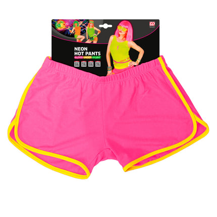 e-carnavalskleding-SYK Neon roze hotpants